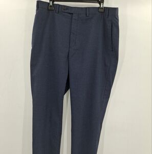 Lauren Ralph Lauren Pants Men 38x34 Blue Check  Stretch Black Label Actual 38x33